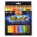 "Magic 3408" többszínű ceruzák, különböző színek 12+1, háromszög alakú, KOH-I-NOOR