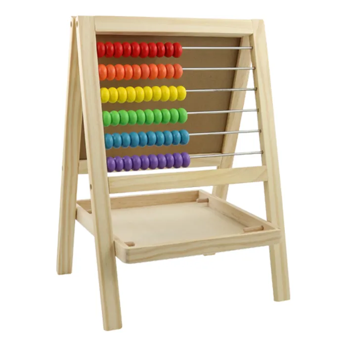 Termék főképe Multifunkční tabule s počítadlem 23,5x33x20 cm - dřevěná 2v1