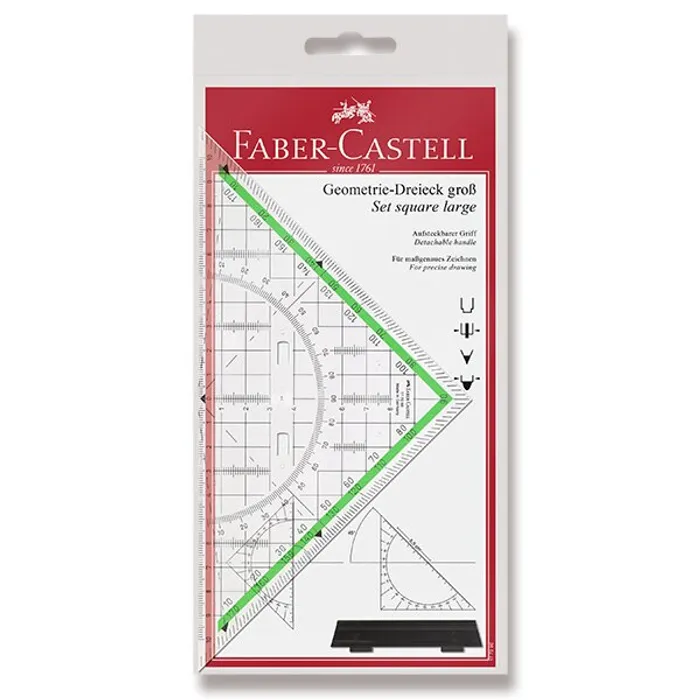 Termék főképe Multifunkční trojúhelník Faber-Castell 177090 TEKA s úchytem