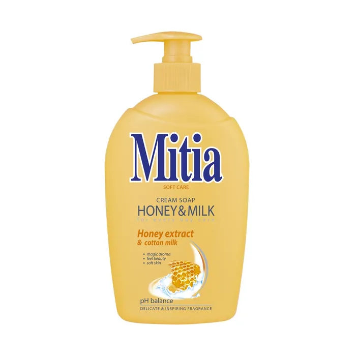 Termék főképe Mýdlo tekuté Mitia Honey & Milk 500 ml s dávkovačem