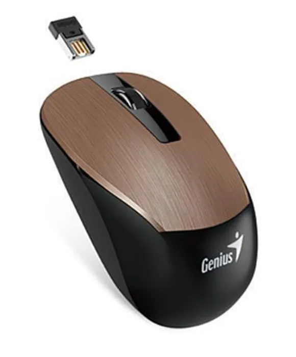 Termék főképe Myš, bezdrátová, optická, standardní velikost, GENIUS "NX-7015", měděná