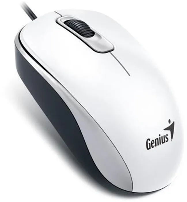 Termék főképe Myš, drátová, optická, standardní velikost, USB, GENIUS "DX-110", bílá