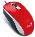 Genius Mouse DX-110, 1000DPI, optikai, 3 tl., 1 kerék, vezetékes USB, piros, normál, u
