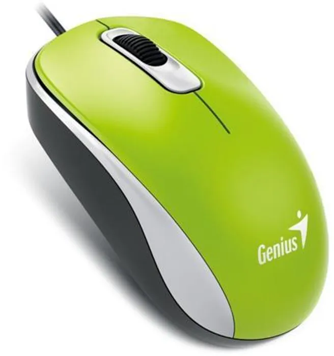 Termék főképe Myš, drátová, optická, standardní velikost, USB, GENIUS "DX-110", zelená
