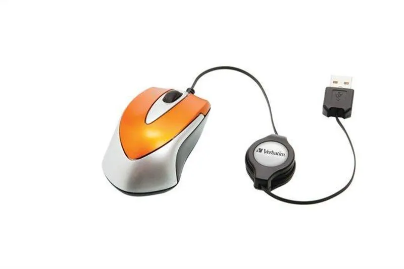 Termék főképe Myš "Go Mini", stříbrná-karibská modř, drátová, optická, malá, VERBATIM