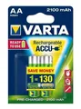 Következő termékkép Újratölthető akkumulátor, AA (ceruza), 2x2100 mAh, előtöltve, VARTA Longlife Accu