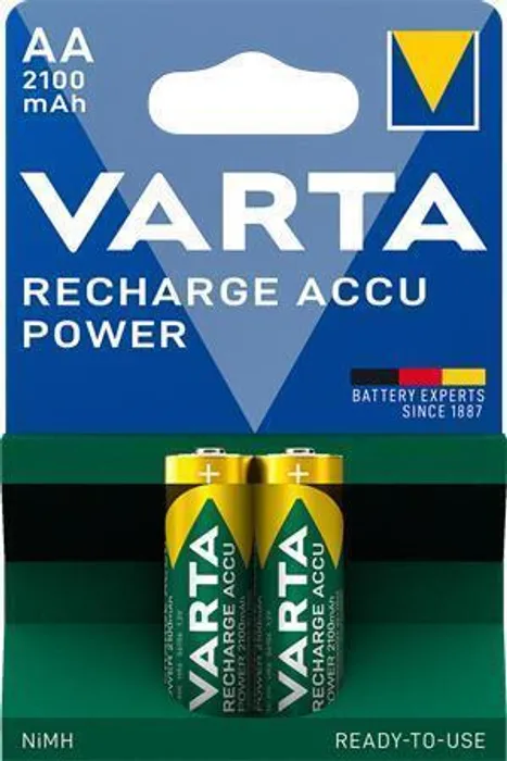 Termék főképe Nabíjecí baterie, AA (tužková), 2x2100 mAh, přednabité, VARTA "Longlife Accu"