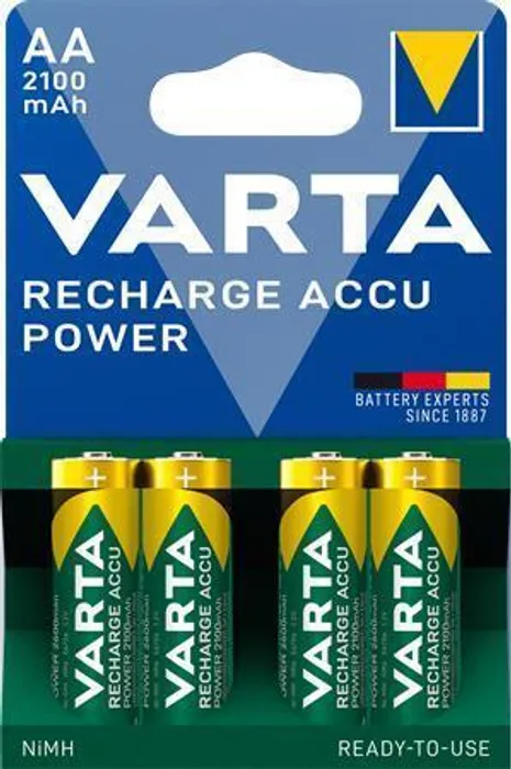 Termék főképe Nabíjecí baterie, AA (tužková), 4x2100 mAh, přednabité, VARTA "Longlife Accu"