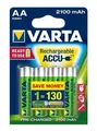 Újratölthető akkumulátor, AA (ceruza), 4x2100 mAh, előtöltve, VARTA Longlife Accu