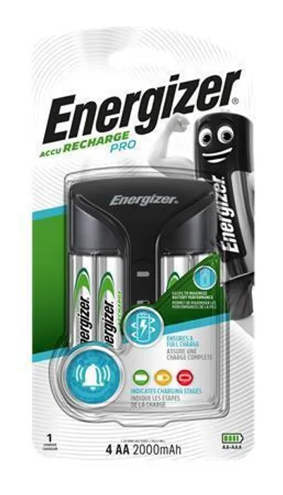 Termék főképe Nabíječka baterií, AA/AAA, 4x2000 mAh AA (přednabité), displej, ENERGIZER "Pro"