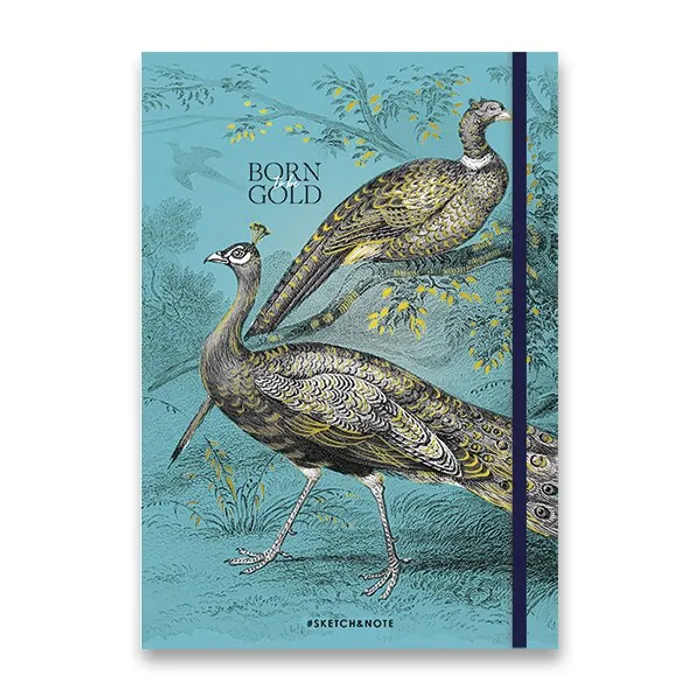Termék főképe Náčrtník Shkolyaryk Muse Sketch & Note Born Gold A5, tečkovaný, 80 listů