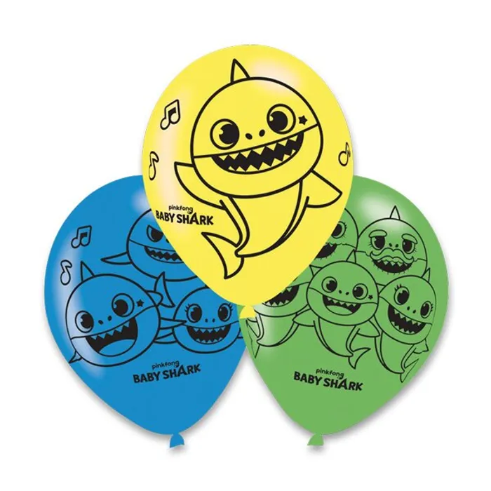 Termék főképe Nafukovací balónky Baby Shark mix barev a motivů, [6 ks]