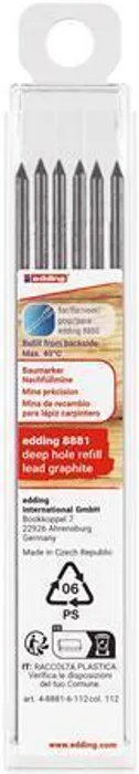 Termék főképe Náhradní náplň k technické tužce pro značení otvorů "8881", grafitová, 2,8 mm, EDDING 7110042000
