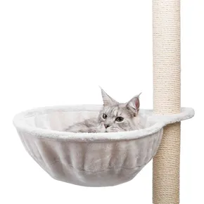 Tartalék pihenő, plüss nyugágy XXL 45 cm max 9 kg-ig, világosszürke