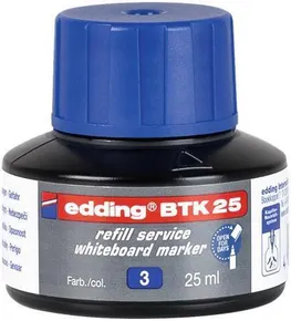 Tábla és flipchart jelölő utántöltő BTK 25, kék, EDDING
