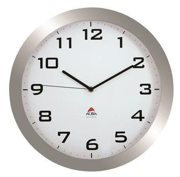 Termék főképe Nástěnné hodiny "Horissimo", 38 cm, ALBA, stříbrné