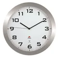 Nástěnné hodiny "Horissimo", stříbrná, řízené rádiem, 38 cm, ALBA