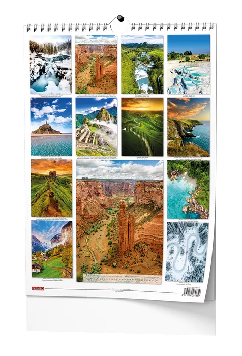 Termék főképe Nástěnný kalendář - Beautiful world - A3