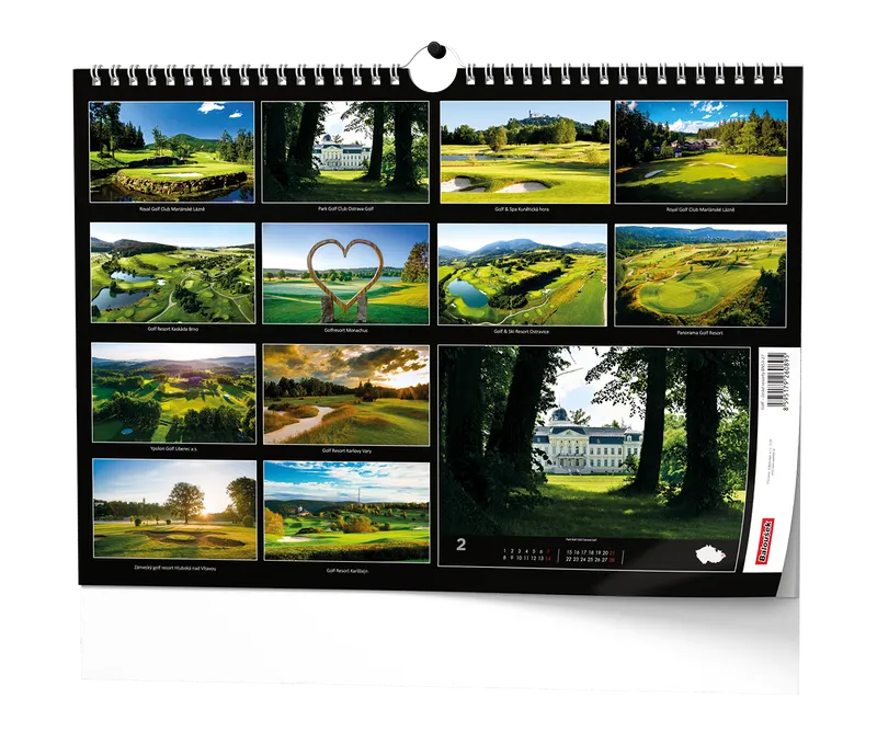 Termék főképe Nástěnný kalendář - Golf - české resorty