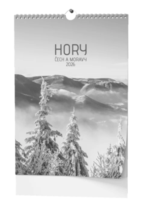 Termék főképe Nástěnný kalendář - Hory Čech a Moravy - A3