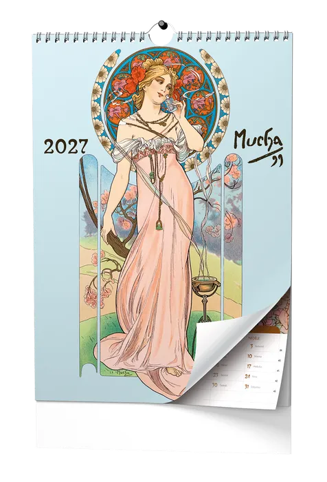 Termék főképe Nástěnný poznámkový kalendář A3 - Alfons Mucha 2027