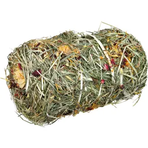 Natur Snack - természetes széna tekercs virágokkal rágcsálóknak. 200g