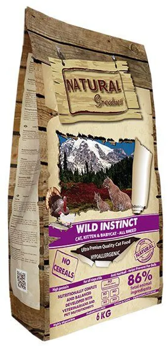 Termék főképe Natural Greatness Cat Wild Instinct /kuře,krůta/ 600g