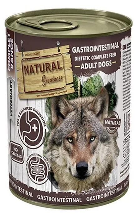 Termék főképe Natural Greatness GASTROINTESTINAL, veterinární dieta, konzerva pro psy 400g