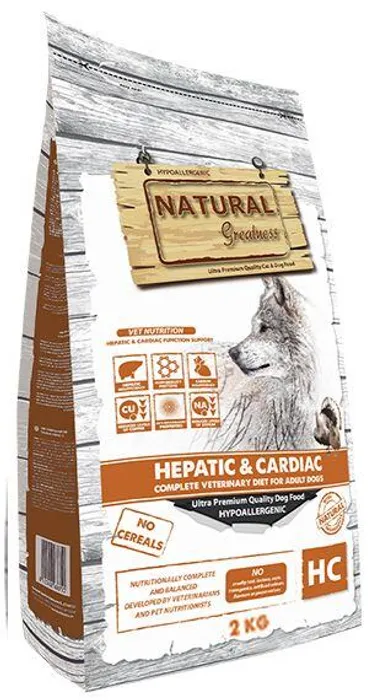 Termék főképe Natural Greatness HEPATIC-CARDIAC veterinární dieta pro psy 2 kg