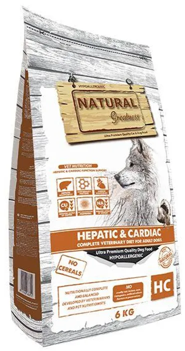 Termék főképe Natural Greatness HEPATIC-CARDIAC veterinární dieta pro psy 6 kg
