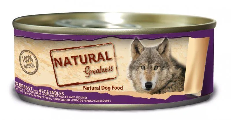 Termék főképe Natural Greatness kuřecí prsa+zelenina, konzerva pro psy 156 g