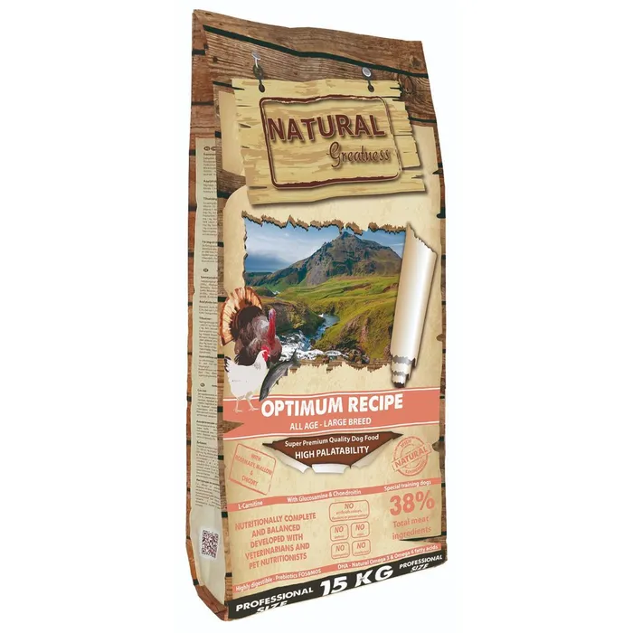 Termék főképe Natural Greatness Optimum Recipe Large Breed/krůta,kuře/15 kg