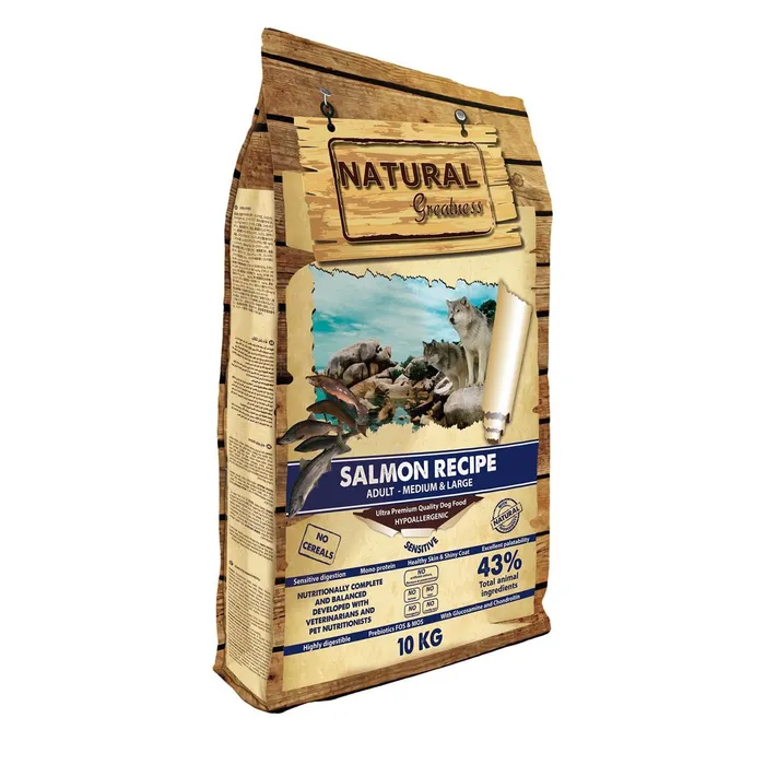 Termék főképe Natural Greatness Salmon Recipe Medium,Large /losos 10 kg