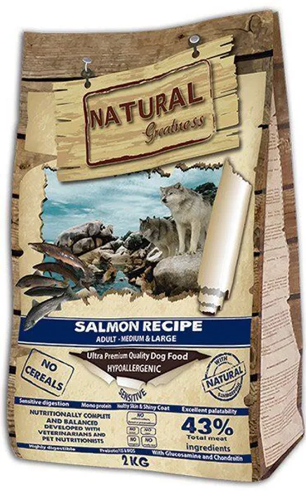 Termék főképe Natural Greatness Salmon Recipe Medium,Large /losos 2 kg