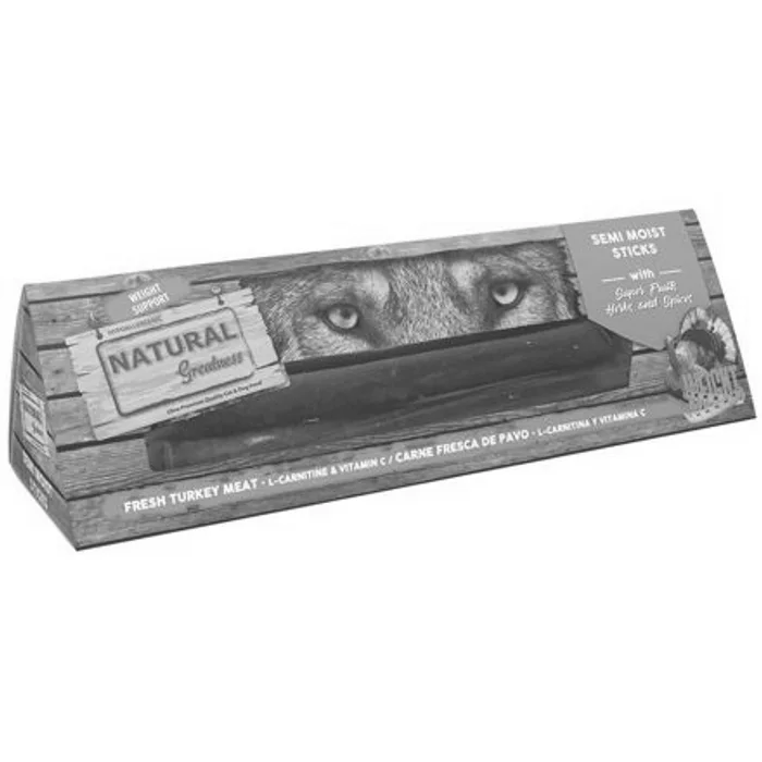 Termék főképe Natural Greatness SEMI-MOIST STICKS WEIGHT SUPPORT poloměkké tyčky pro psy 150 g