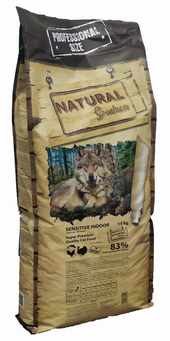 Termék főképe Natural Greatness Sensitive Indoor Cat Recipe/kuře,krůta/ 15 kg