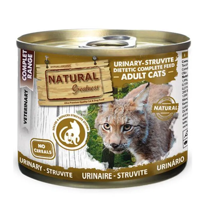 Termék főképe Natural Greatness URINARY-STRUVITE veterinární dieta, konzerva pro kočky 200g