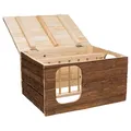 Következő termékkép Natural Living natúr faház HILKE kiságyval 40x23x32 cm