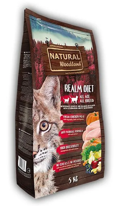 Termék főképe Natural Woodland Realm Diet Cat /kuře/5 kg