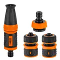 NEO TOOLS készlet permetező, 2 gyorscsatlakozós csapcsatlakozó, 1/2, narancs-fekete, 15