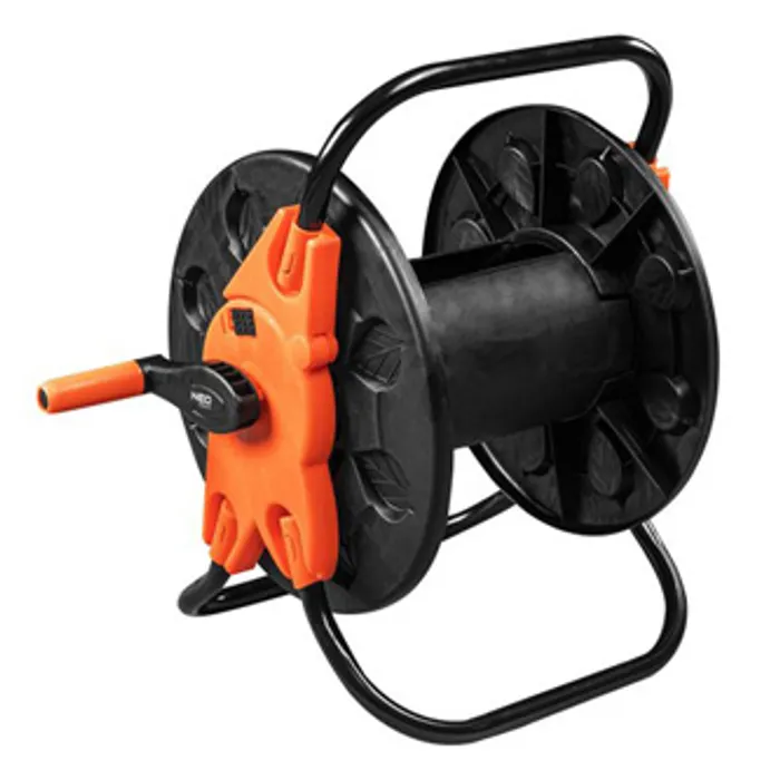 Termék főképe NEO TOOLS stojan pro zahradní hadici až 60m 1/2" nebo 20m 3/4", oranžovo-černý, 15-791