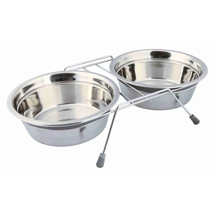 Termék főképe Nerez stojánek + 2 misky se silikonovým kroužkem 250ml/11cm