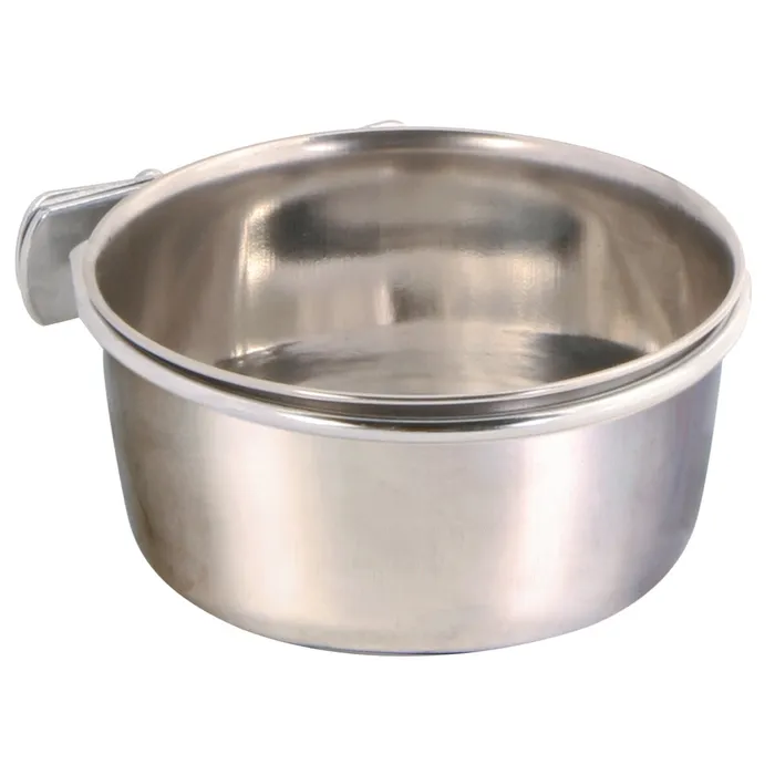 Termék főképe Nerezové krmítko s pevným úchytem do klece 300ml/9cm TRIXIE