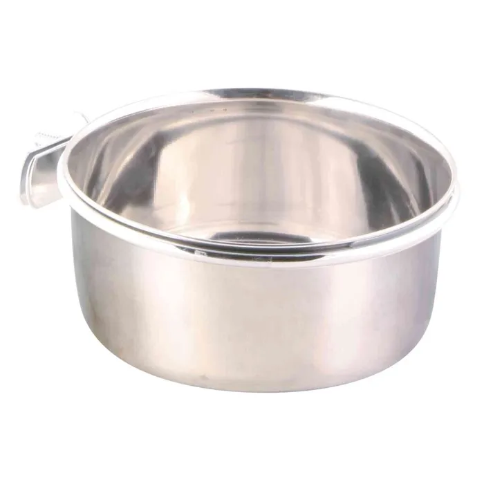 Termék főképe Nerezové krmítko s pevným úchytem do klece 600ml/12cm TRIXIE