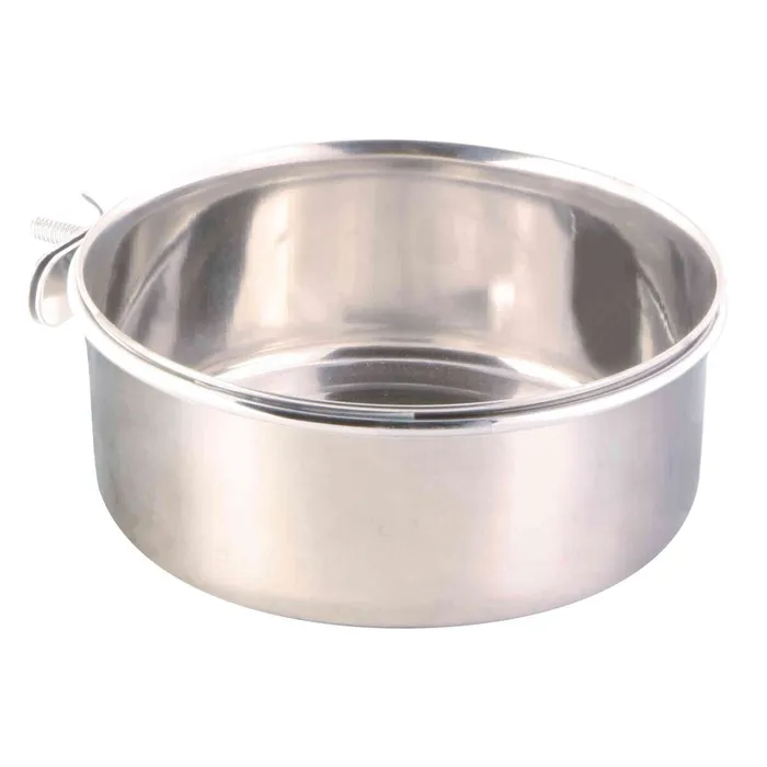 Termék főképe Nerezové krmítko s pevným úchytem do klece 900ml/14cm TRIXIE