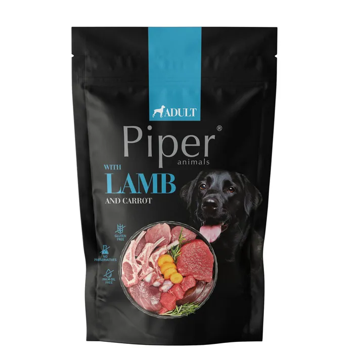 Termék főképe NEW PIPER s jehněčím a mrkví, kapsička pro psy 500 g