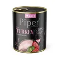 ÚJ PIPER pulykával és brokkolival, kutyás konzerv 800g