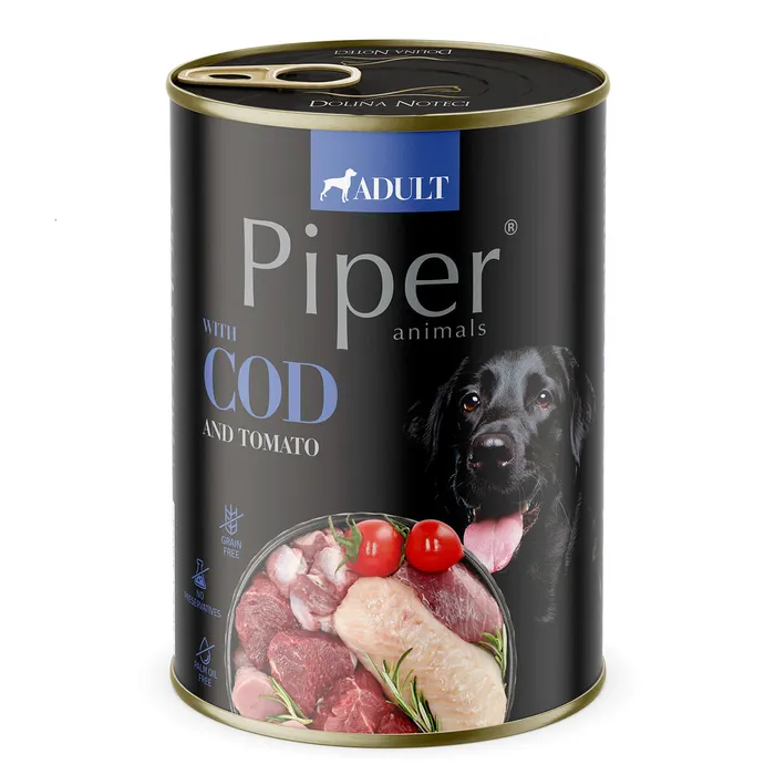 Termék főképe NEW PIPER s treskou a rajčaty, konzerva pro psy 400 g