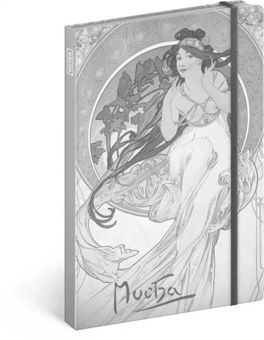 Termék főképe Notes Alfons Mucha – Hudba, linkovaný, 13 × 21 cm