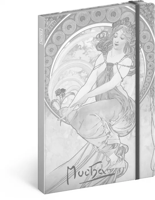 Termék főképe Notes Alfons Mucha – Malířství, linkovaný, 13 × 21 cm
